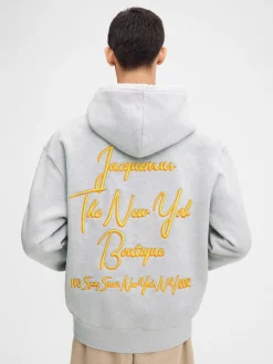 Fashion Jacquemus De New York hoodie NewYorkAdresseGrey