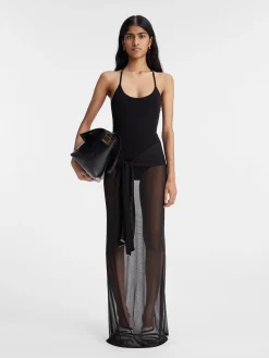 Sale Jacquemus De Nodo gebreide jurk Black