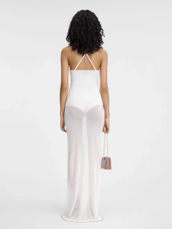 Sale Jacquemus De Nodo gebreide jurk Off-White