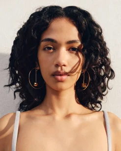New Jacquemus De Nodo oorringen Gold