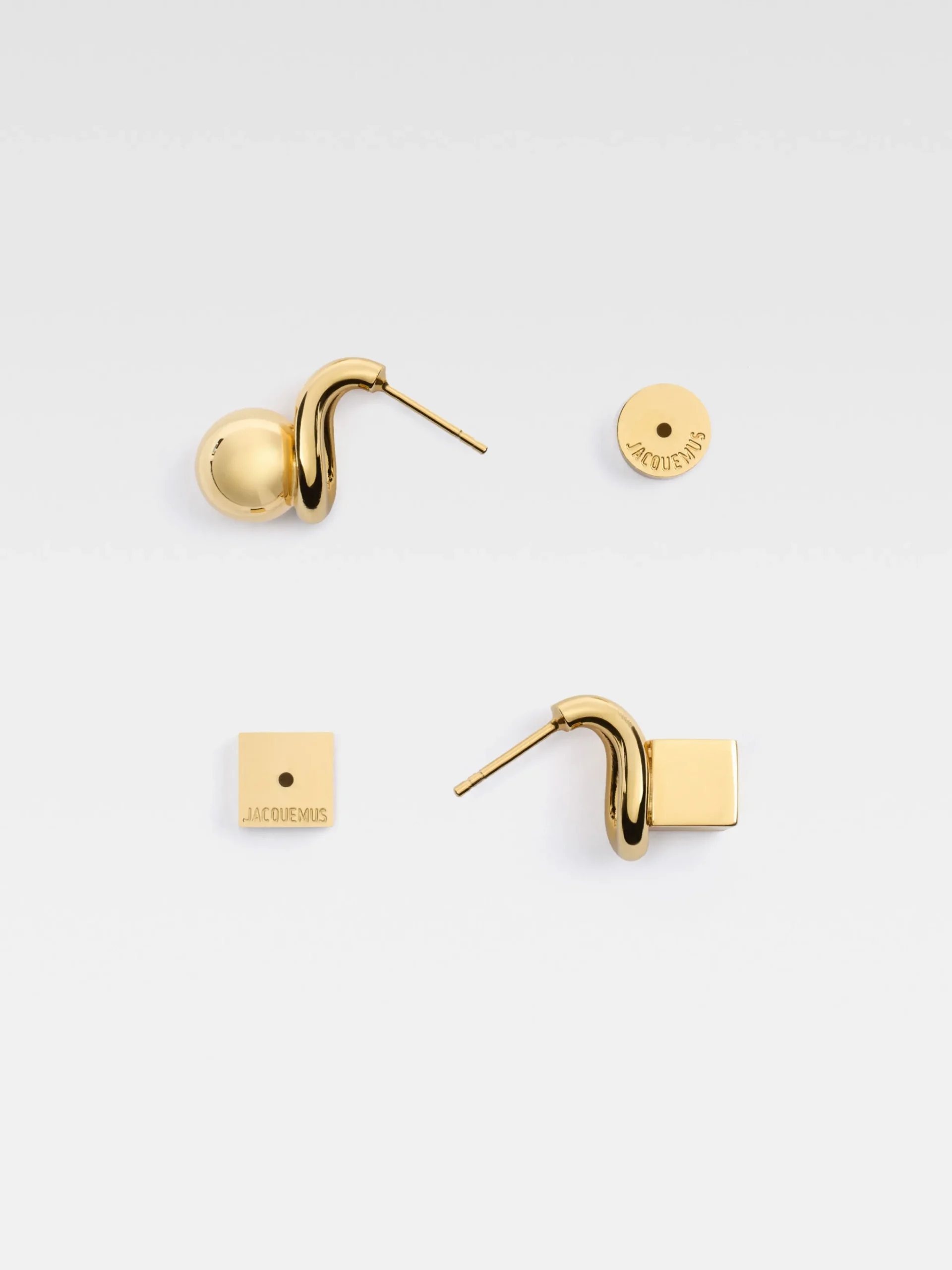 Online Jacquemus De Nodo stud-oorbellen Gold