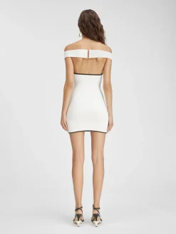 New Jacquemus De Noiva gebreide mini jurk Off-White