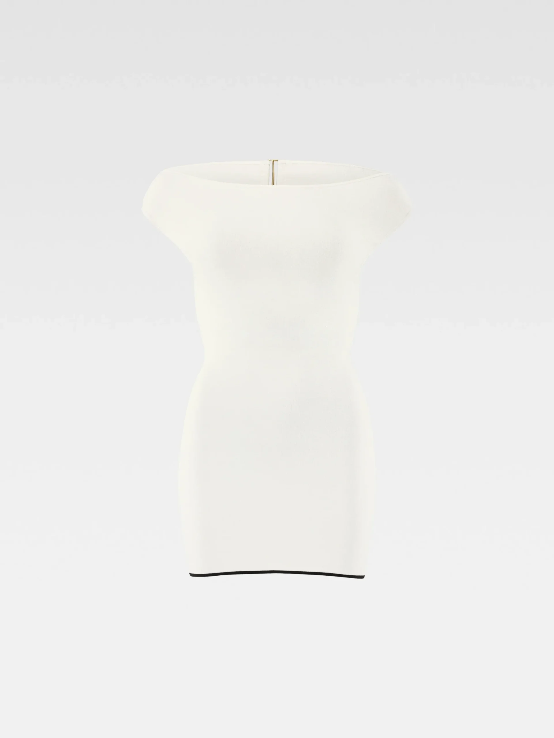 New Jacquemus De Noiva gebreide mini jurk Off-White