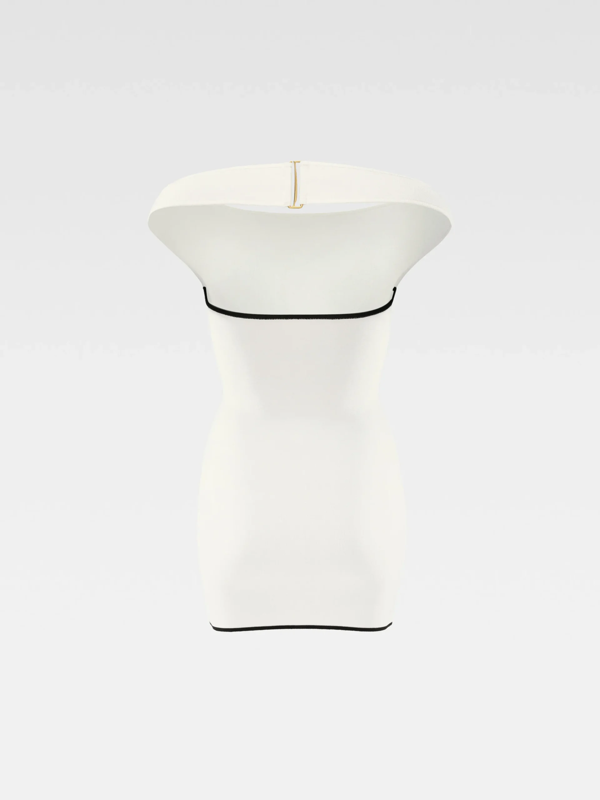 New Jacquemus De Noiva gebreide mini jurk Off-White