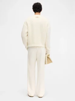 Outlet Jacquemus De Nuvola-trui Off-White