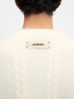 Outlet Jacquemus De Nuvola-trui Off-White