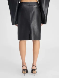 Discount Jacquemus De Obra leren rok Black