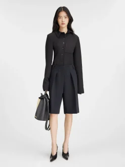 Discount Jacquemus De Ovalo bermuda Black