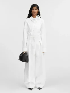 Clearance Jacquemus De Ovalo broek White