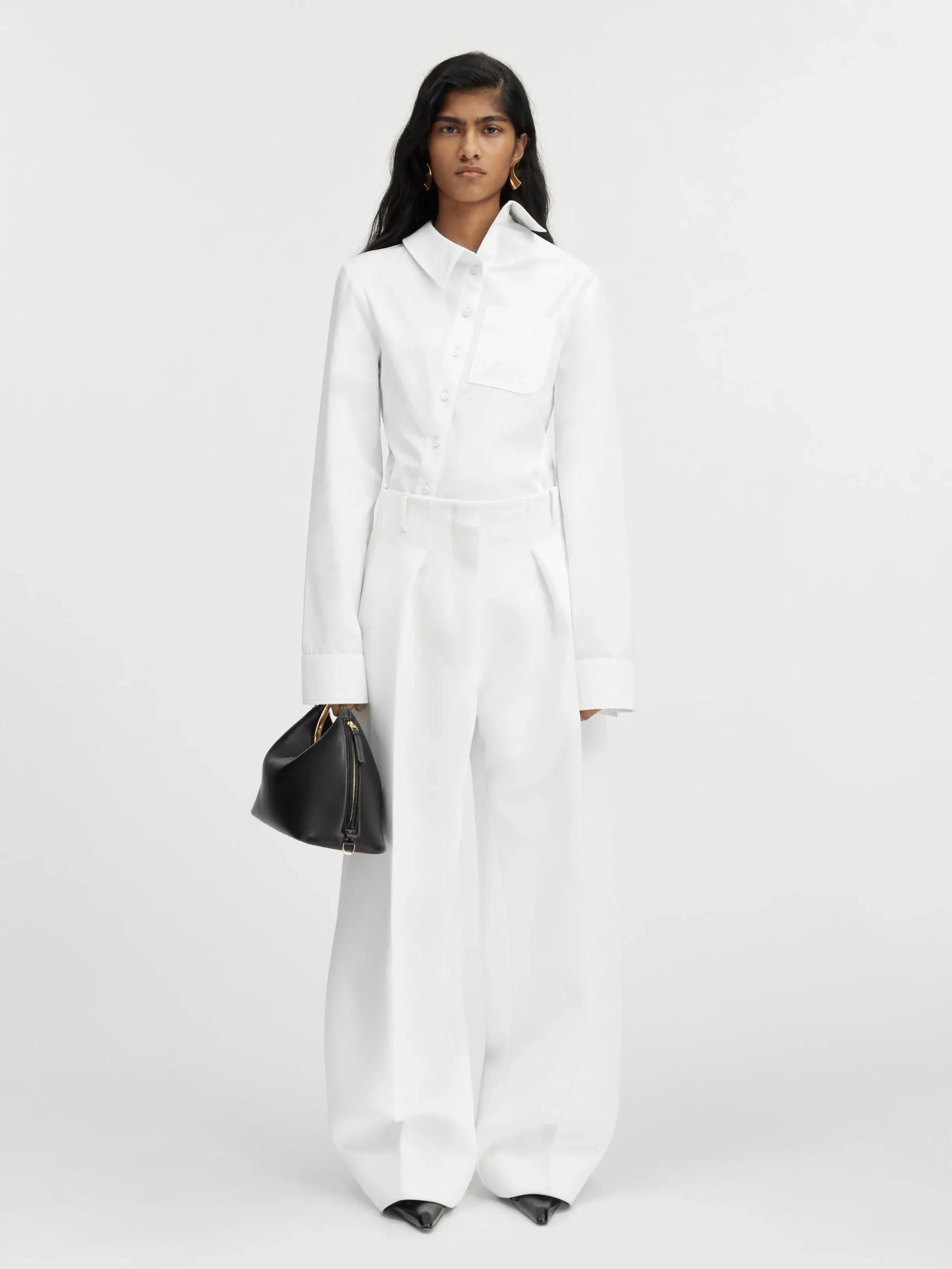 Clearance Jacquemus De Ovalo broek White