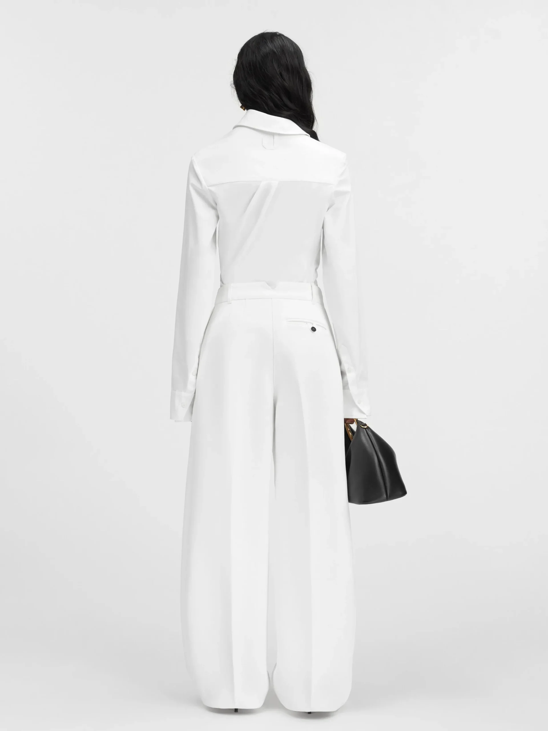 Clearance Jacquemus De Ovalo broek White