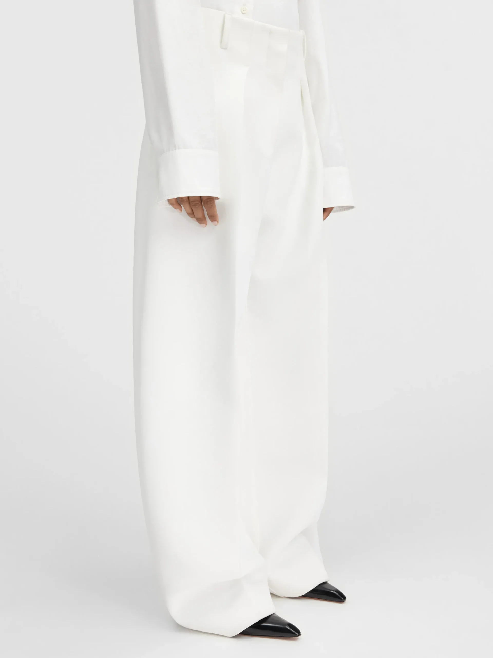 Clearance Jacquemus De Ovalo broek White