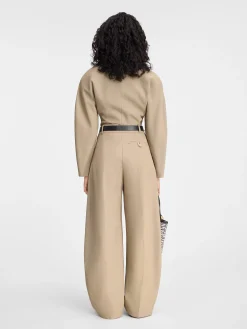 New Jacquemus De Ovalo broek Beige