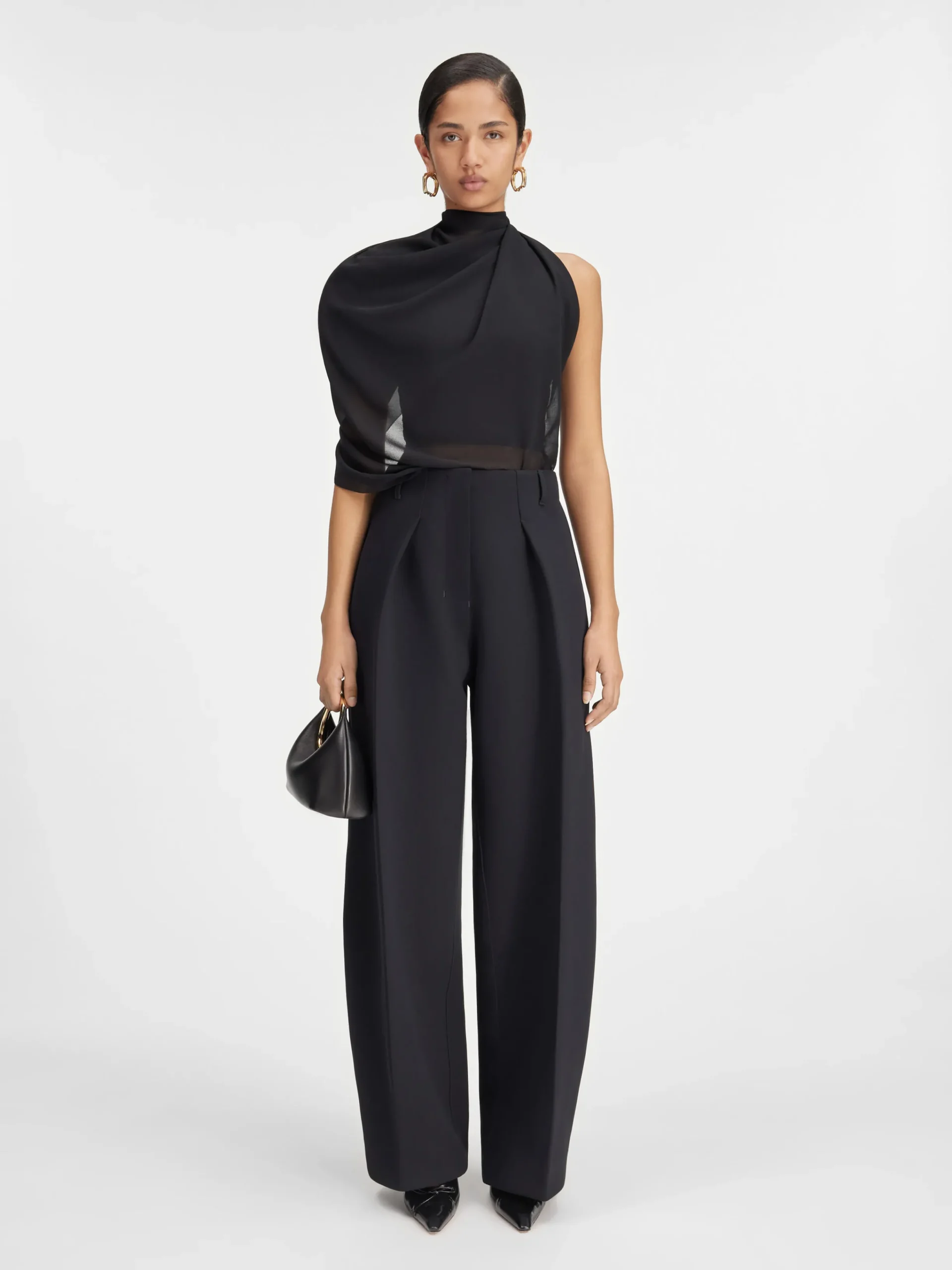 Clearance Jacquemus De Ovalo broek Black