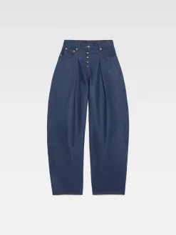 Best Jacquemus De Ovalo de-Nîmes denim broek Navy/Brown