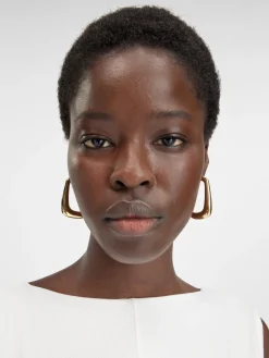 Best Jacquemus De Ovalo oorbellen LightGold