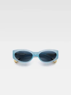 Fashion Jacquemus De Ovalo zonnebril LightBlue