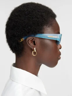 Fashion Jacquemus De Ovalo zonnebril LightBlue