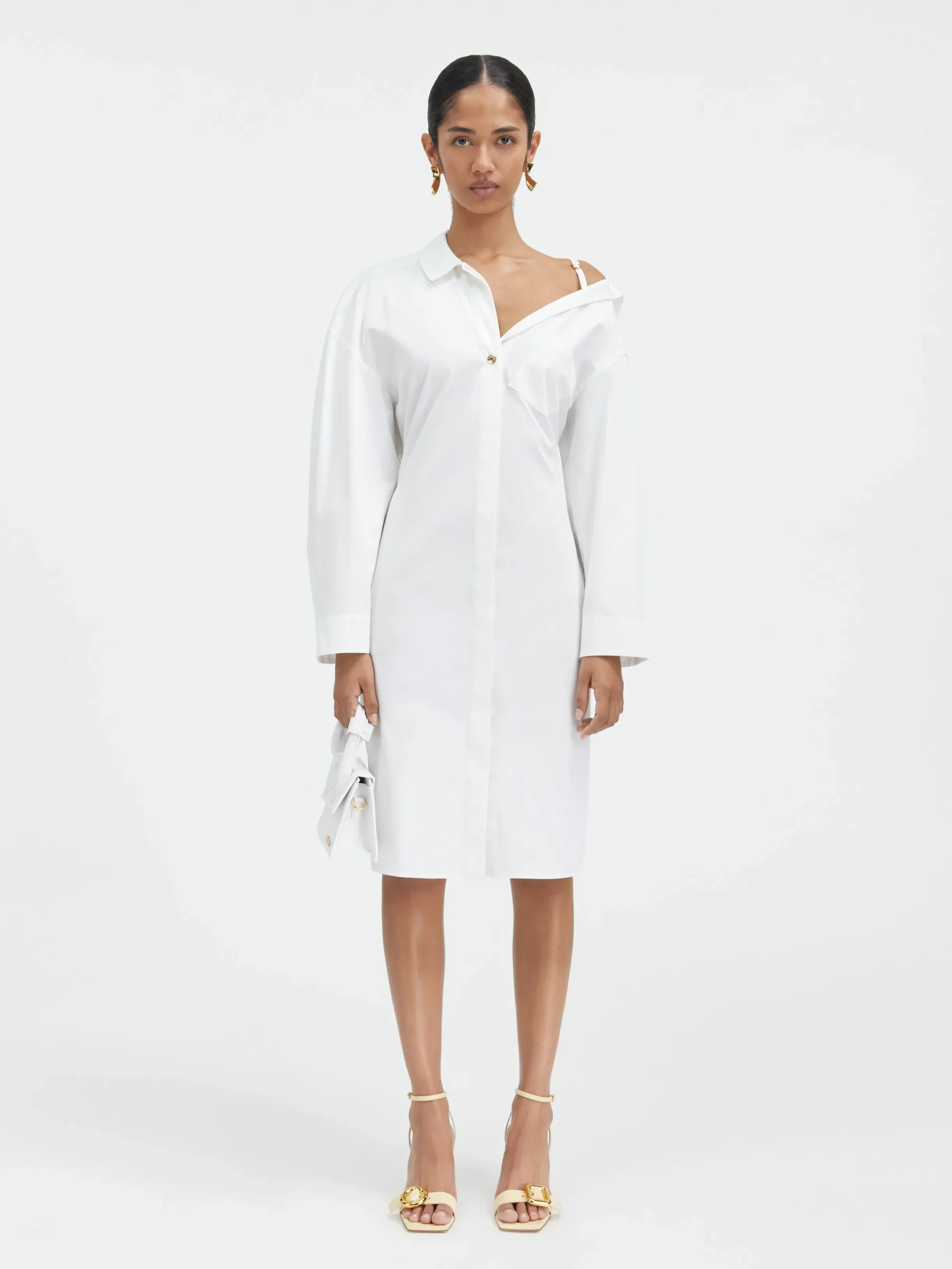Hot Jacquemus De overhemdjurk White