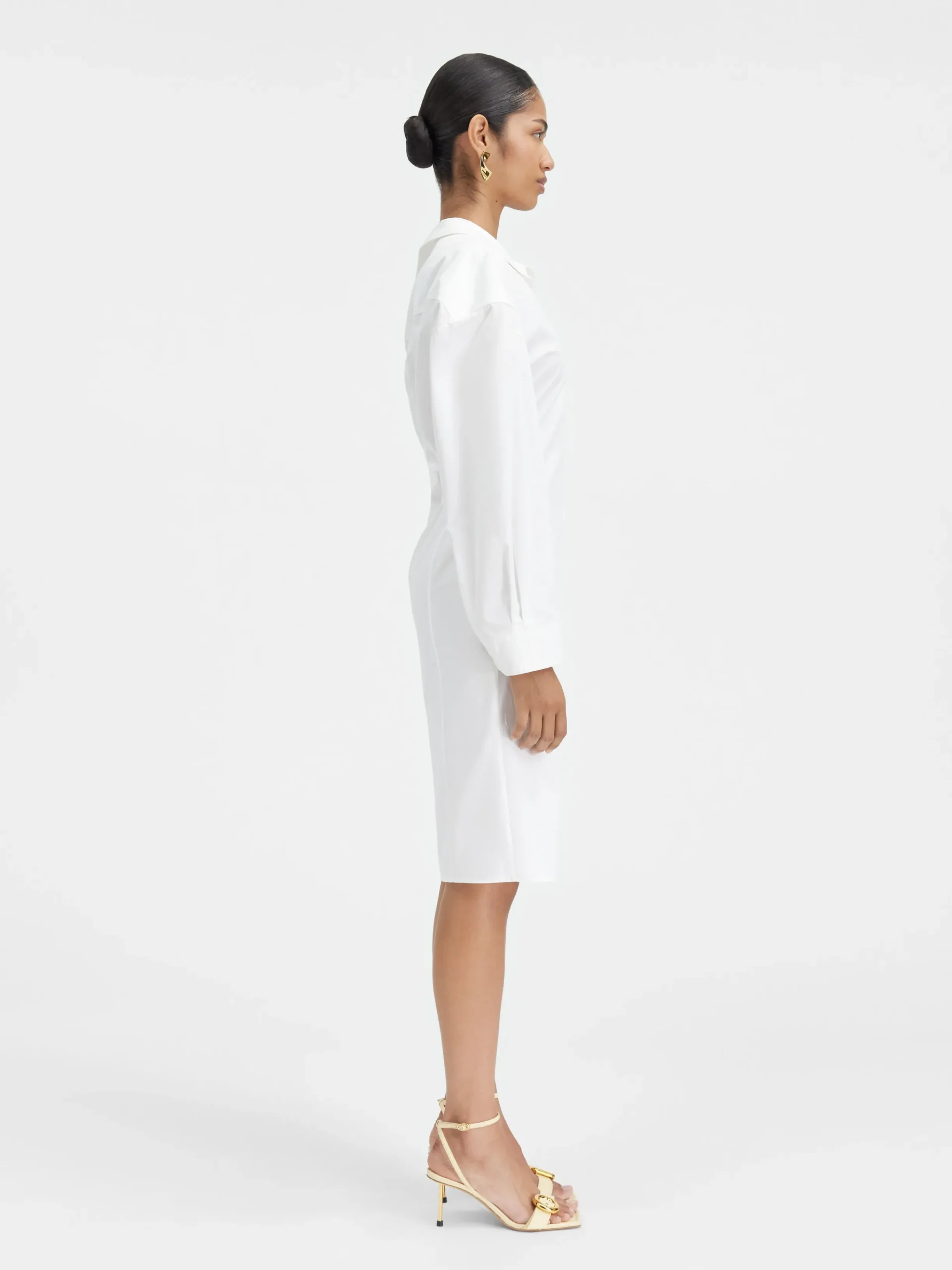 Hot Jacquemus De overhemdjurk White