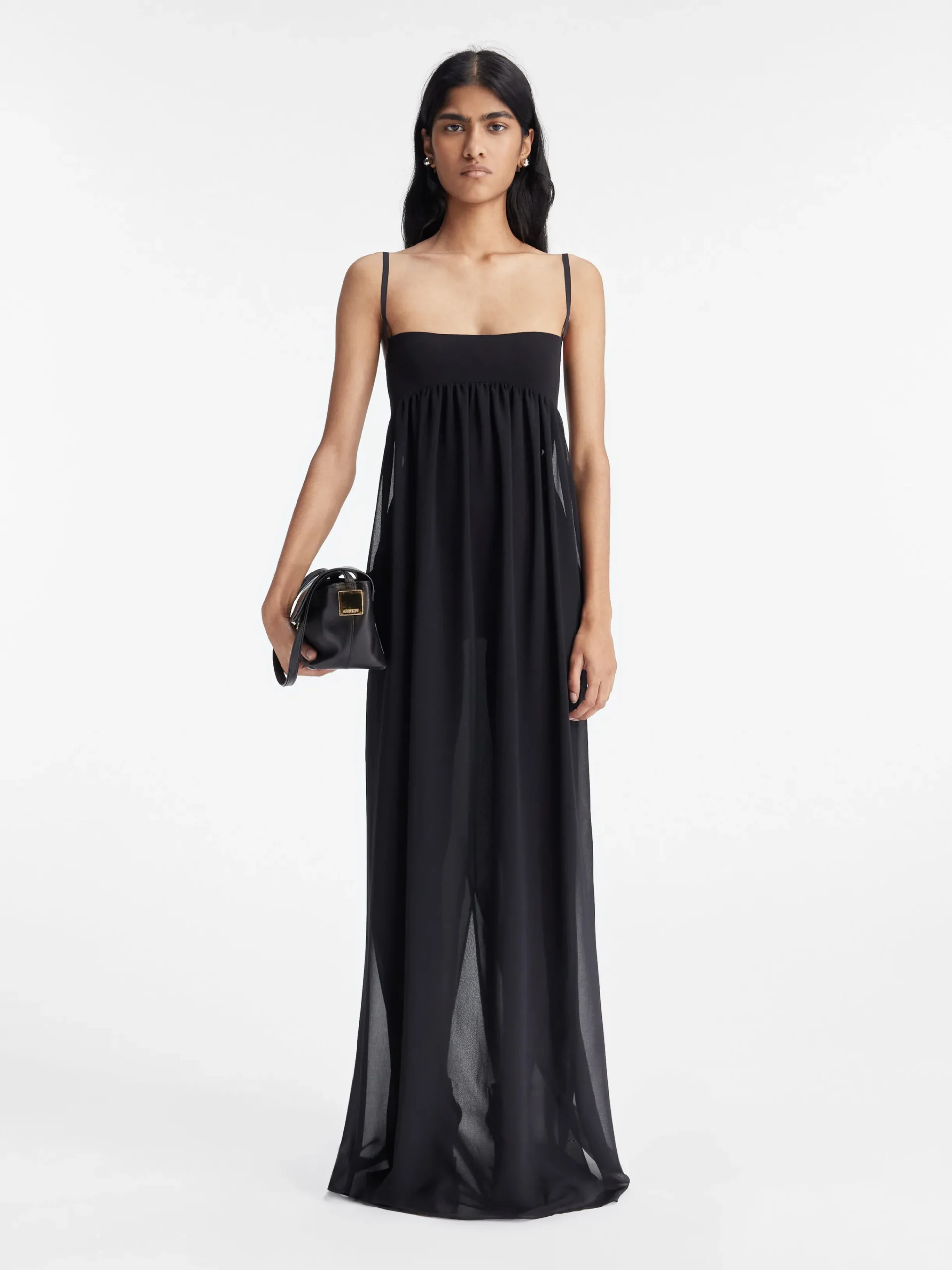 Online Jacquemus De Peplo jurk Black