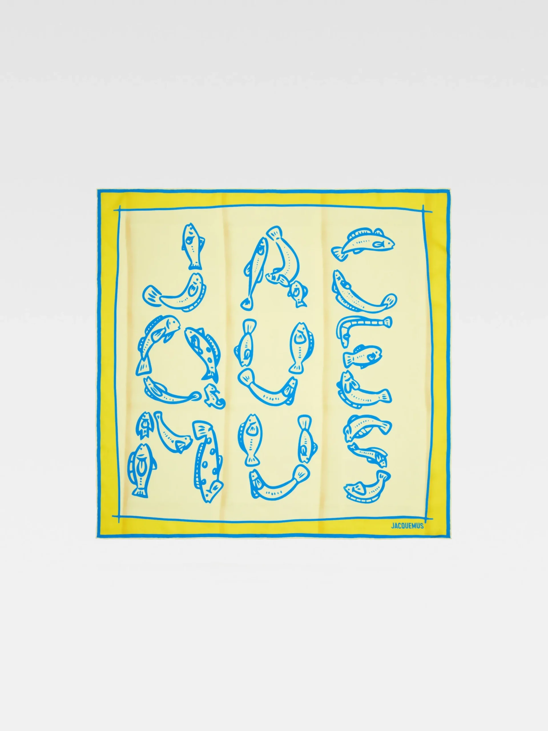Clearance Jacquemus De Pesco bandana PrintCapriFishYellow