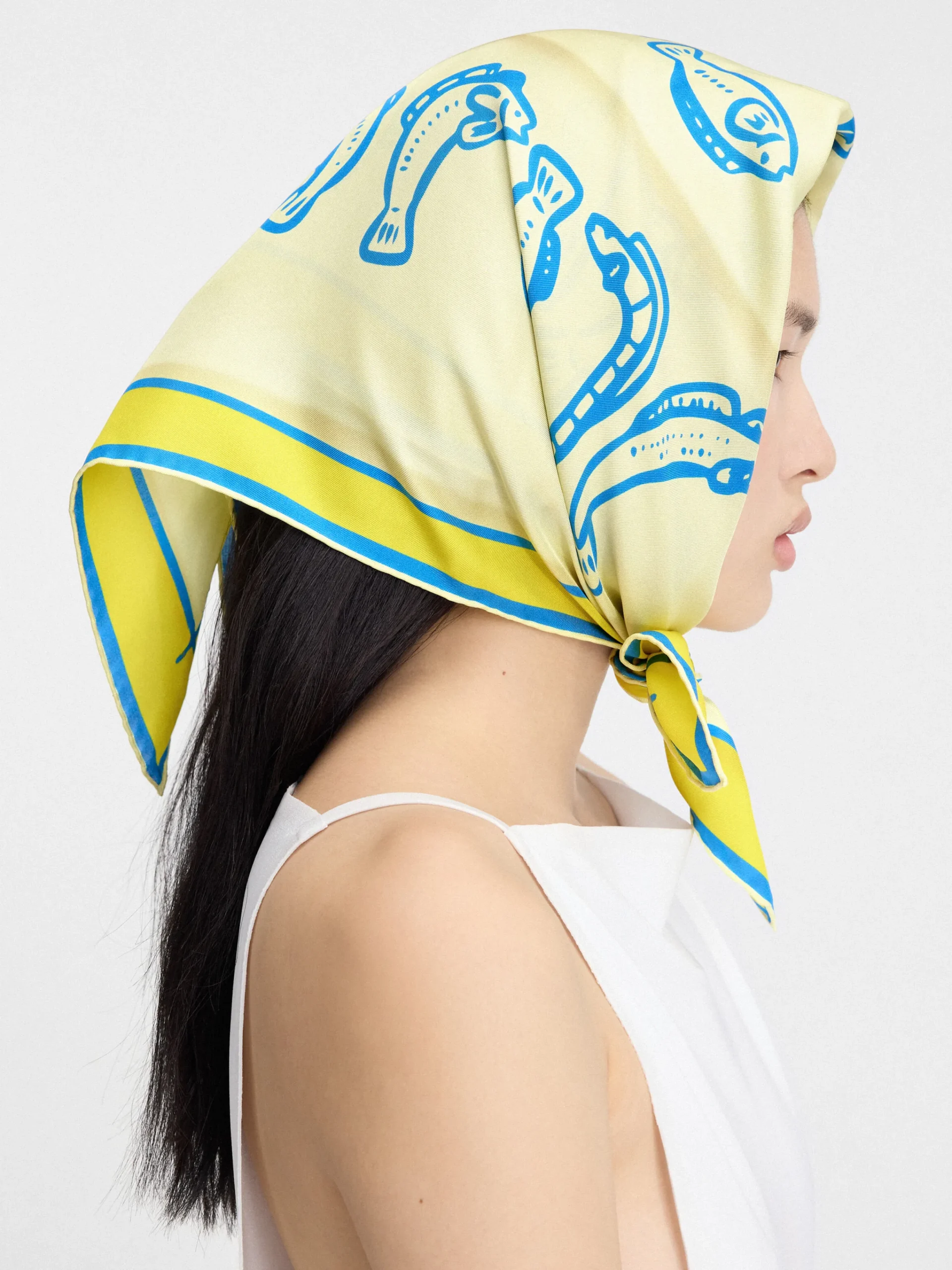 Clearance Jacquemus De Pesco bandana PrintCapriFishYellow