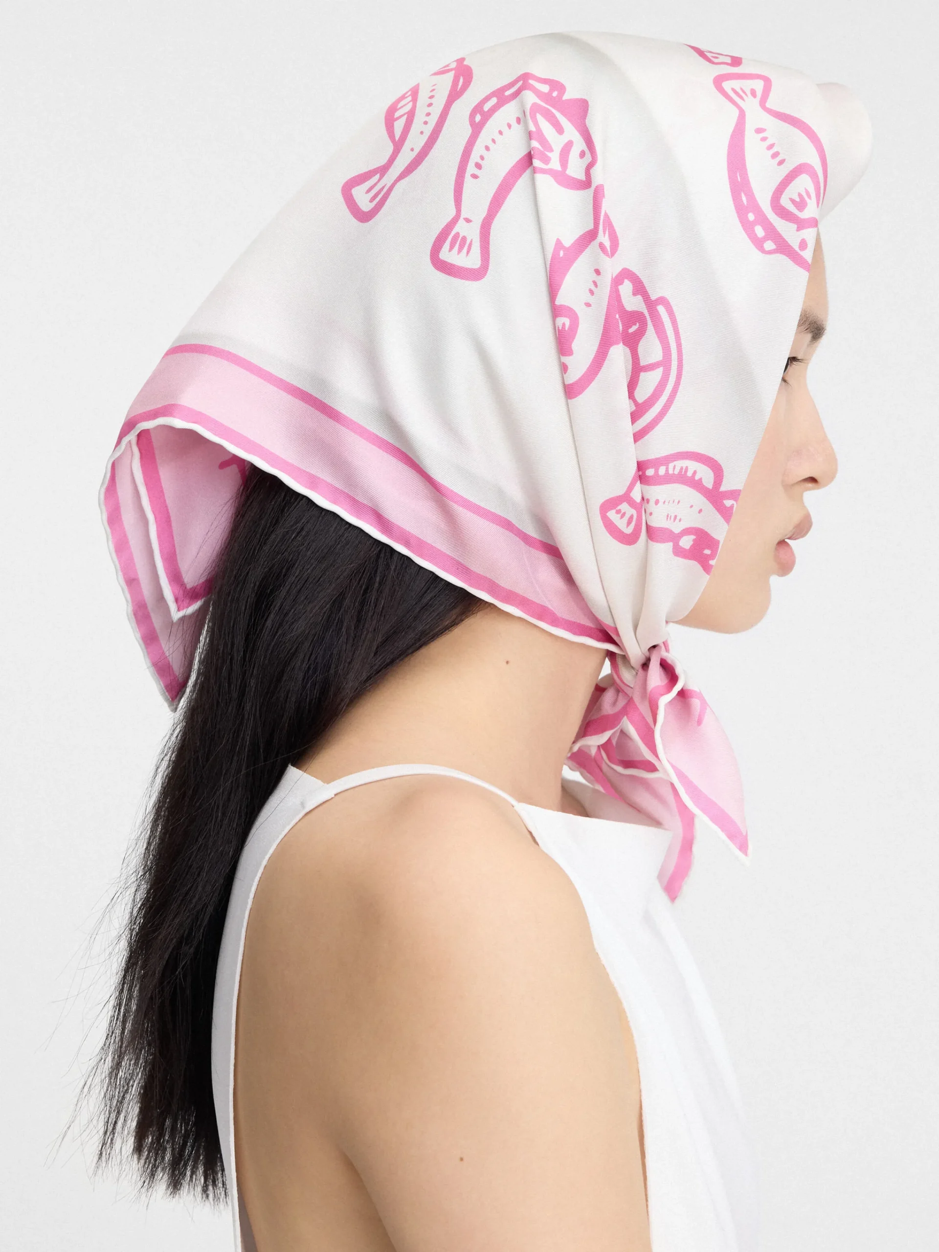 Discount Jacquemus De Pesco bandana PrintCapriFishPink