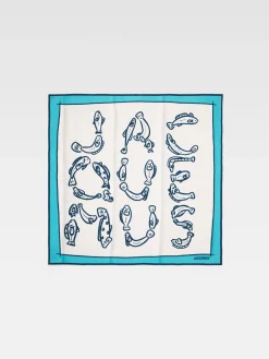 Fashion Jacquemus De Pesco bandana PrintCapriFishBlue