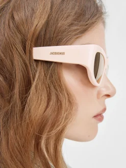Outlet Jacquemus De Pilota zonnebril LightBeige