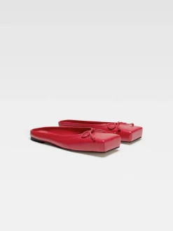 Fashion Jacquemus De platte balletschoentjes Red