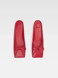 Fashion Jacquemus De platte balletschoentjes Red
