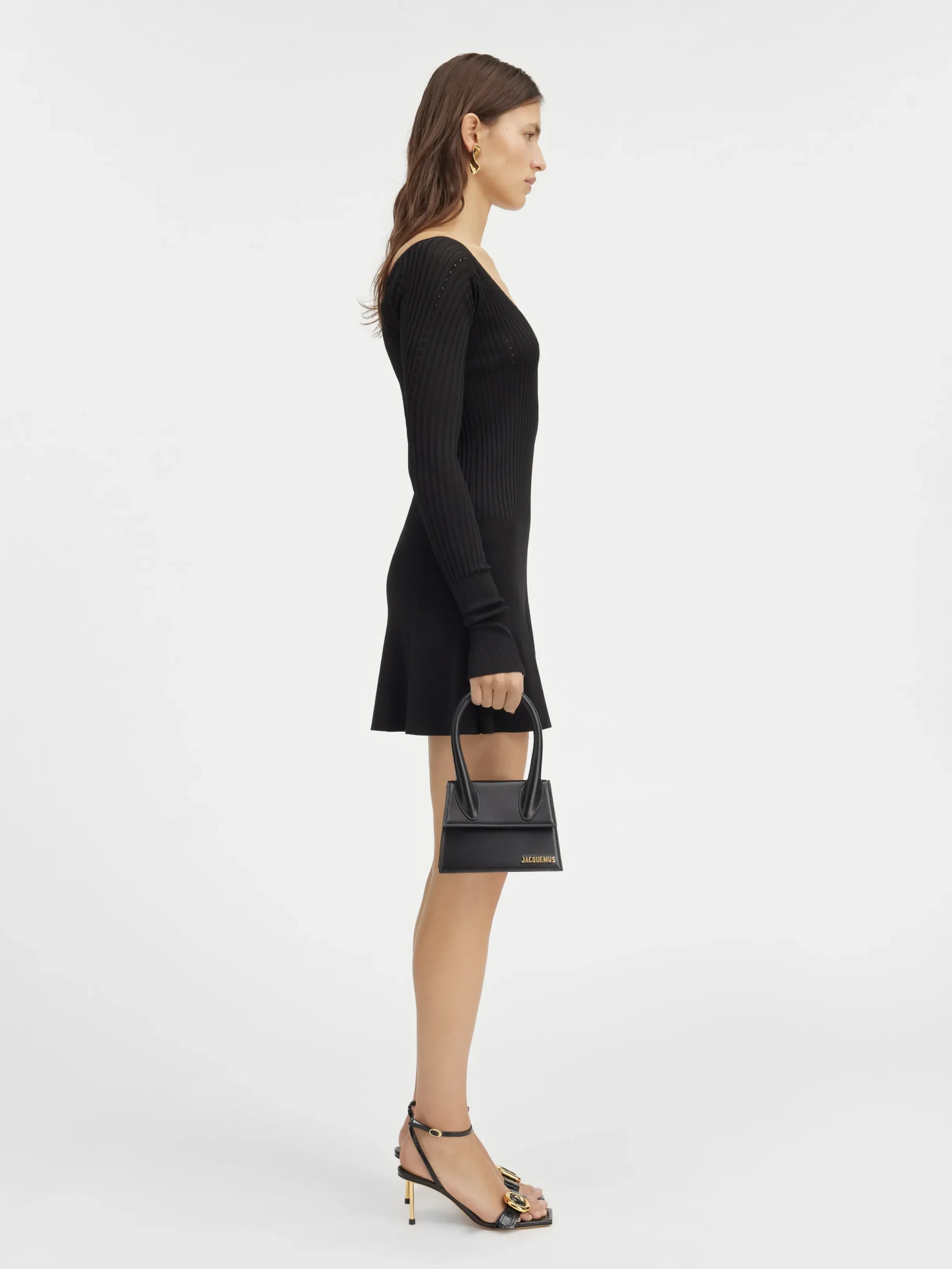 Fashion Jacquemus De Pralù mini jurk Black