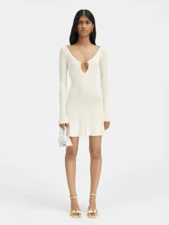 Sale Jacquemus De Pralù mini jurk Off-White