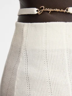 Fashion Jacquemus De Pral&ugrave; rok Off-White