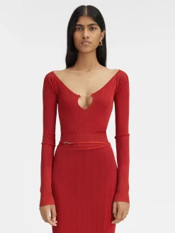 New Jacquemus De Pralù top DarkRed