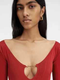 New Jacquemus De Pral&ugrave; top DarkRed