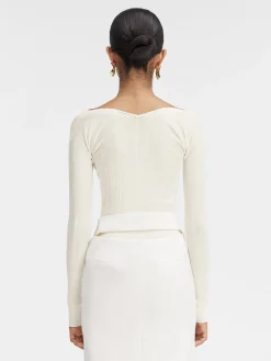 Discount Jacquemus De Pral&ugrave; top Off-White