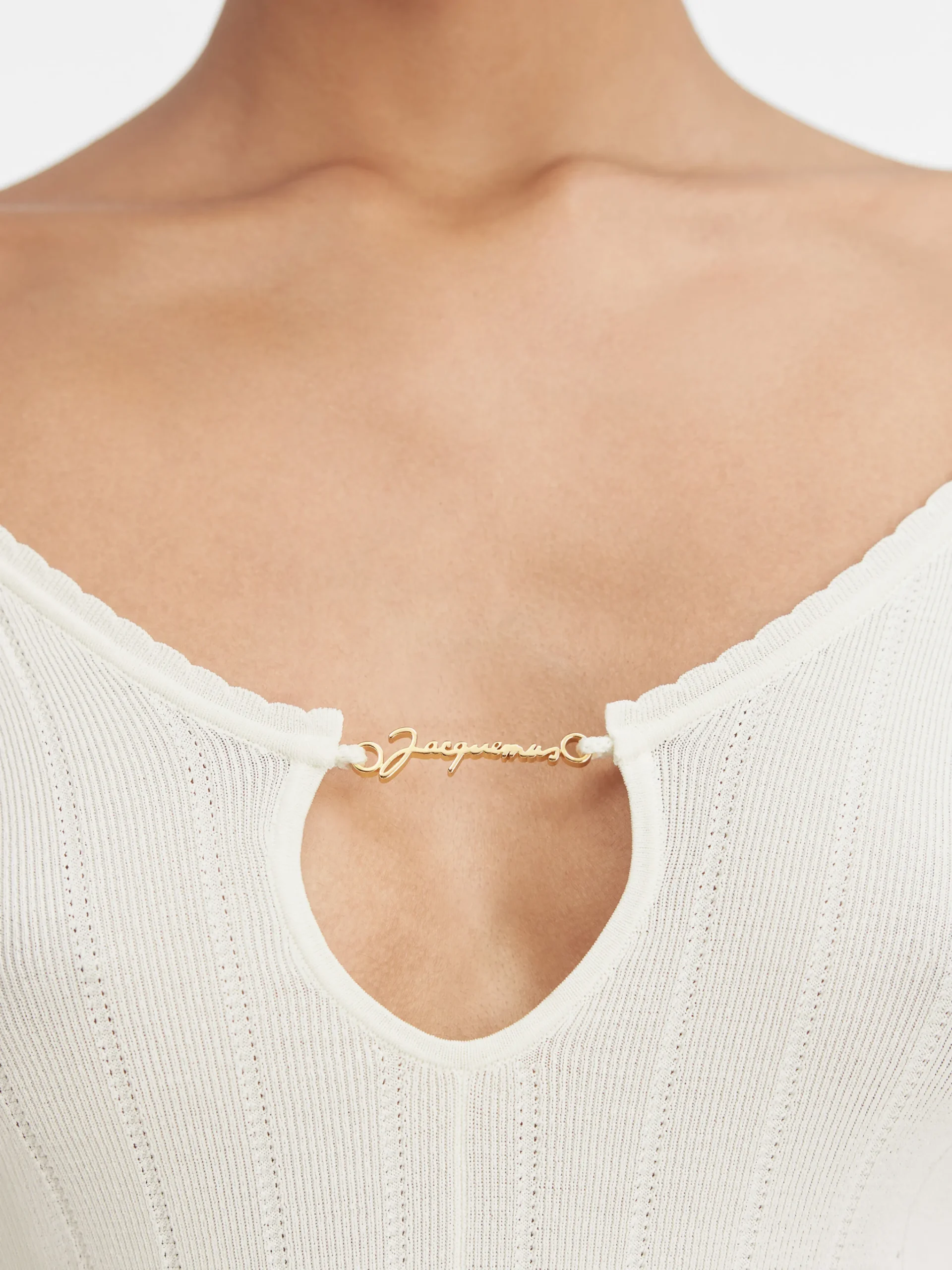 Discount Jacquemus De Pralù top Off-White