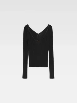 Fashion Jacquemus De Pralù top Black