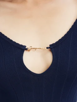 Discount Jacquemus De Pral&ugrave; top DarkNavy