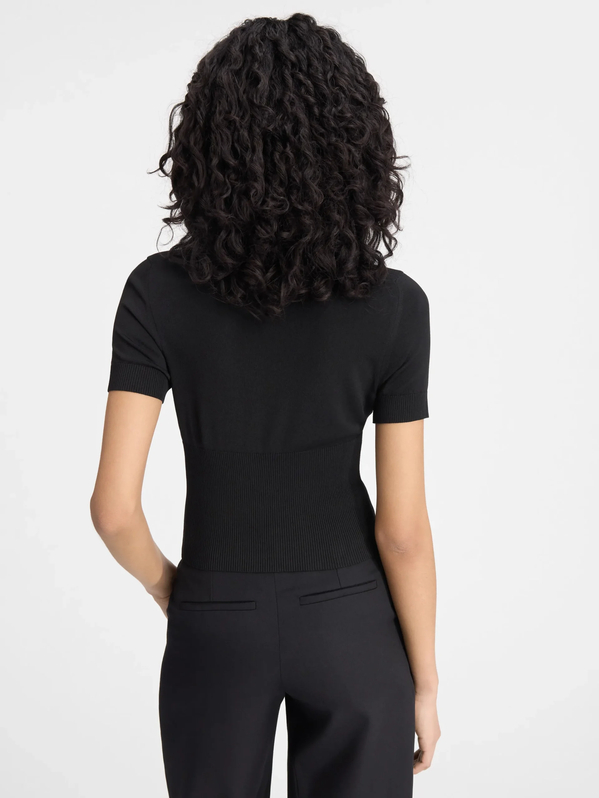 Best Jacquemus De Pralù top met korte mouwen Black