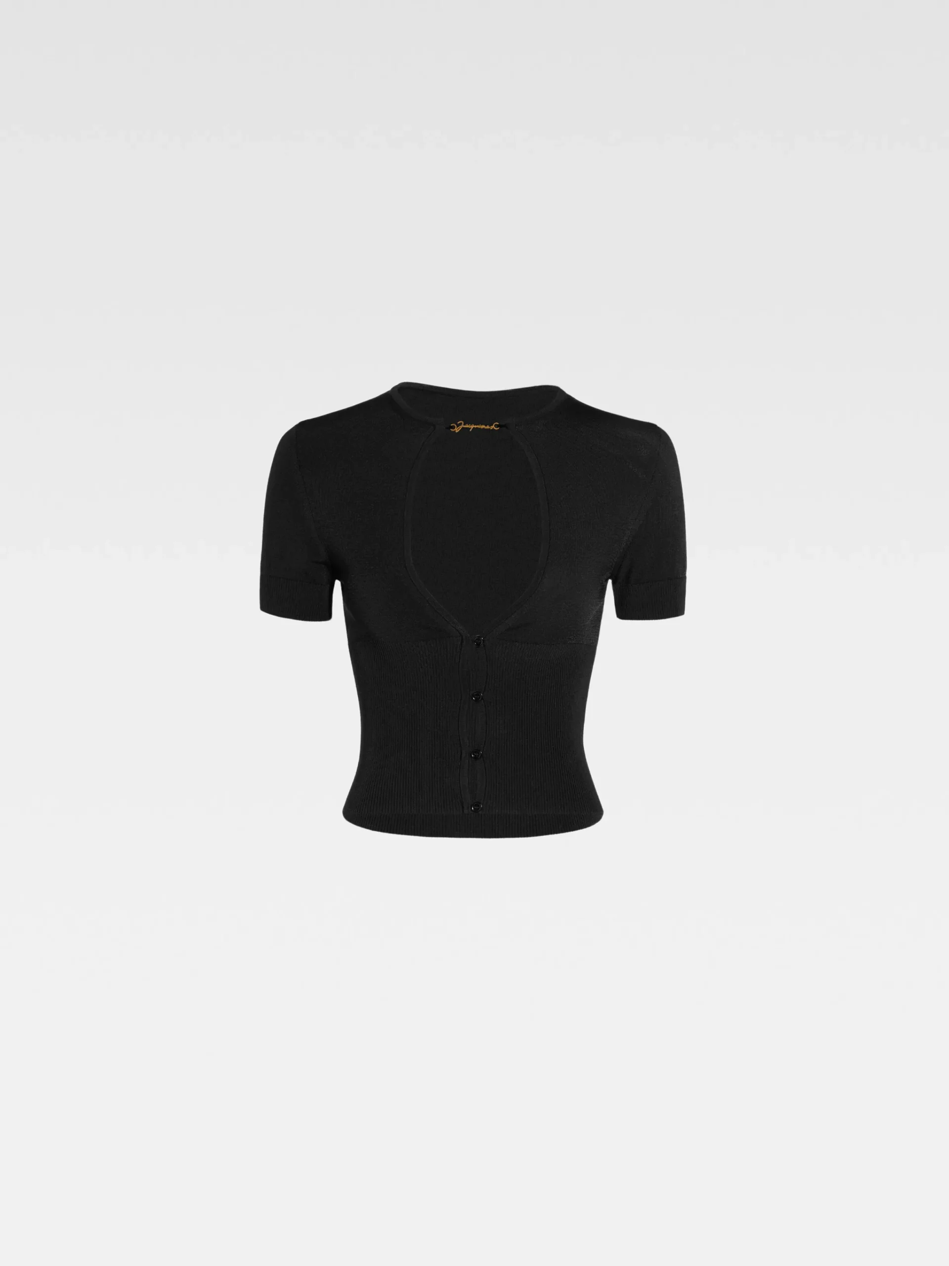 Best Jacquemus De Pralù top met korte mouwen Black