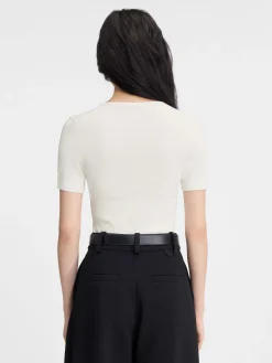 New Jacquemus De Pral&ugrave; top met korte mouwen Off-White