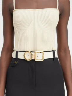 Sale Jacquemus De Regalo riem LightIvory