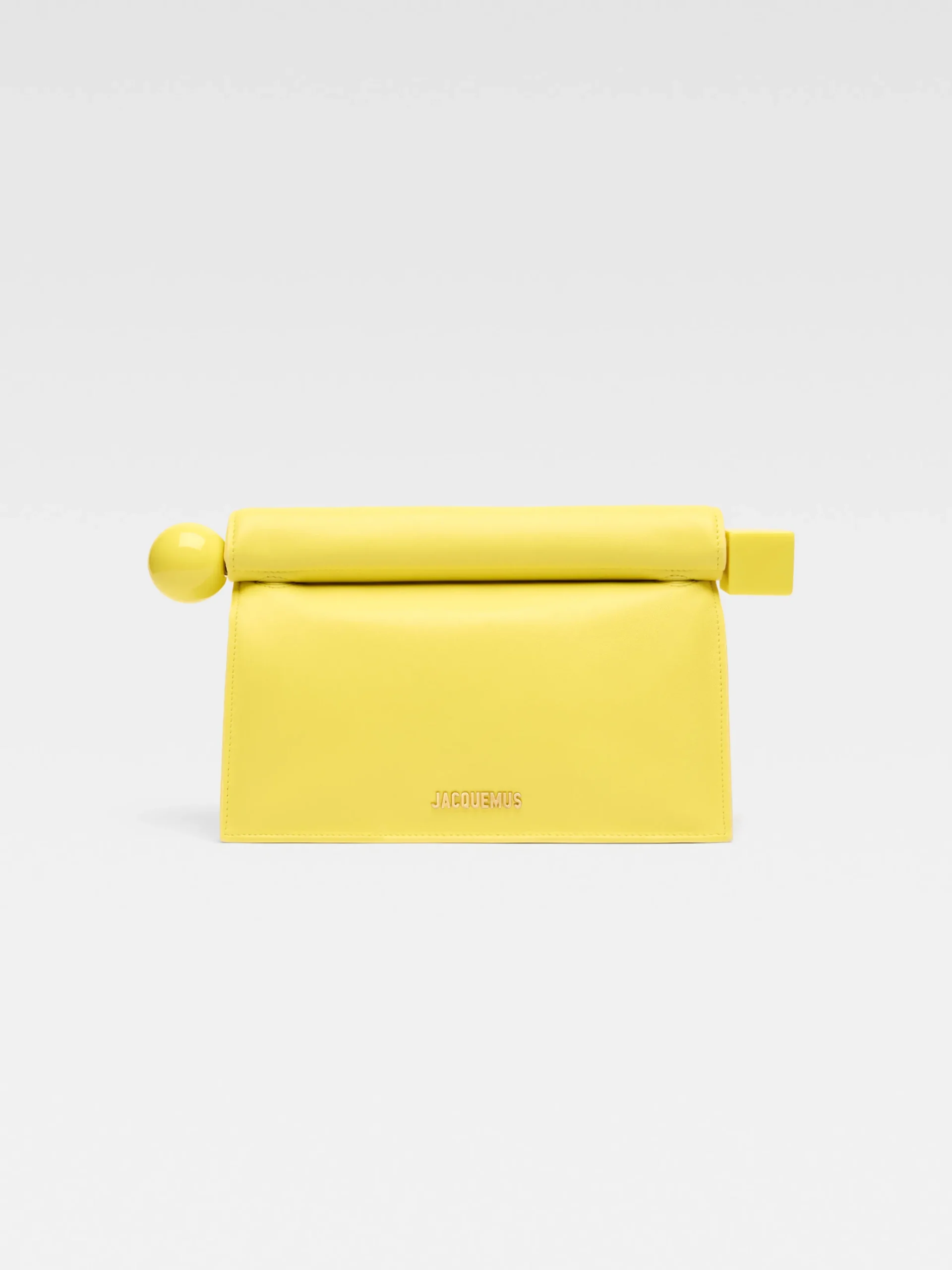 Hot Jacquemus De Rond Carré clutch Yellow