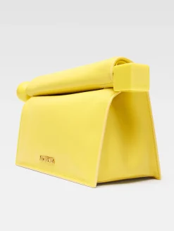 Hot Jacquemus De Rond Carré clutch Yellow