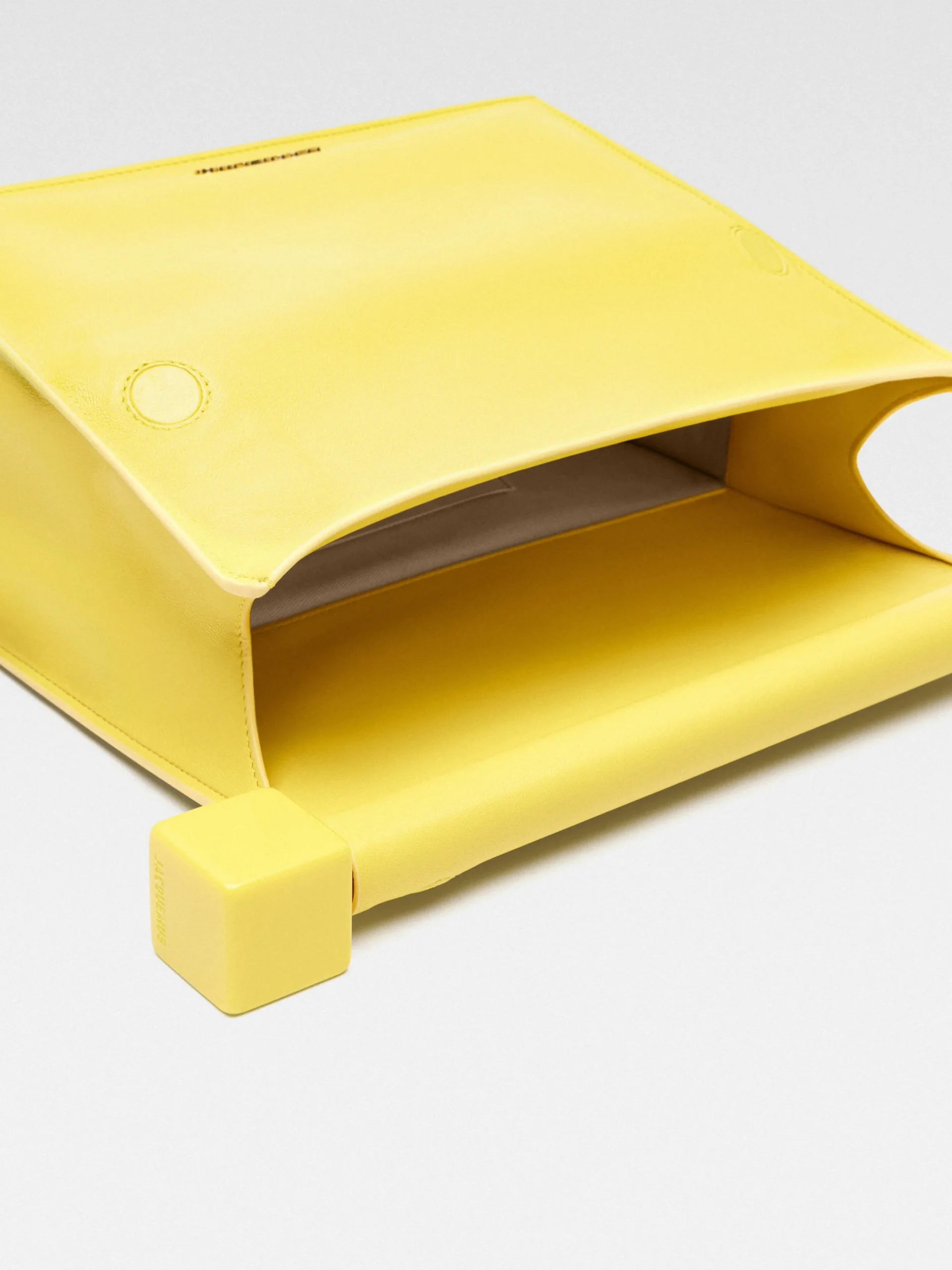 Hot Jacquemus De Rond Carré clutch Yellow