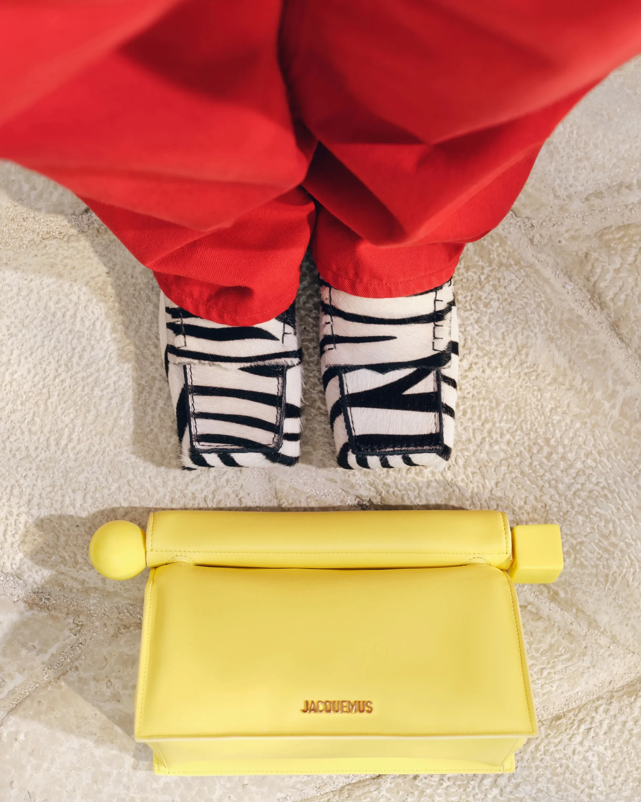 Hot Jacquemus De Rond Carré clutch Yellow