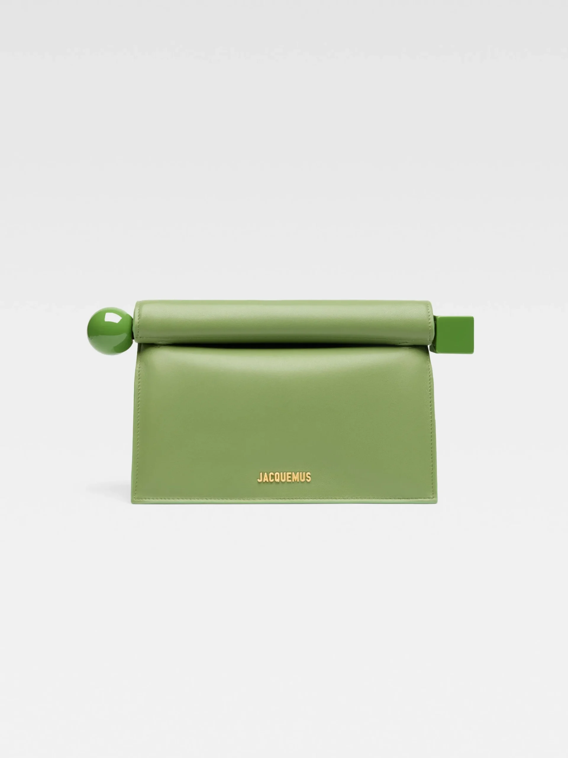 Hot Jacquemus De Rond Carré clutch Green